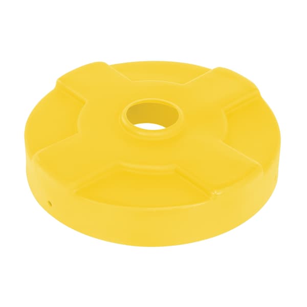 Vestil DRUM RECYCLING LID 30 GAL DRUM YELLOW DC-P-30-CAN-YL - main